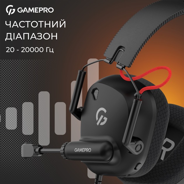 Навушники GamePro Genesis Mercury black (HS120B)