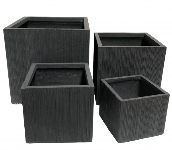 Кашпо Engard Гренна GA58-3 50х50х50 см квадратний 125 л сірий 