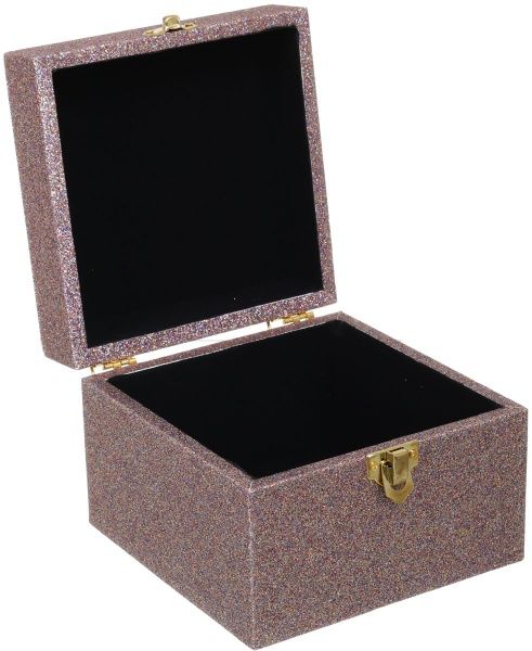 Сундук для украшений Шик 14х14х11 см бронзово-золотой
