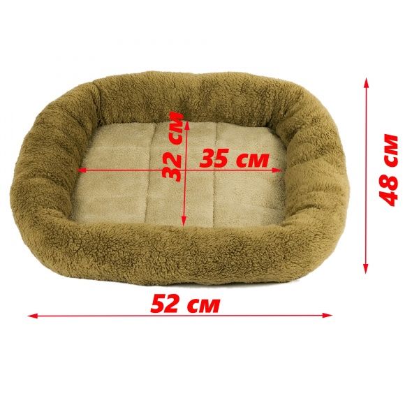 Лежак FX home оливковий 52x48x8 см