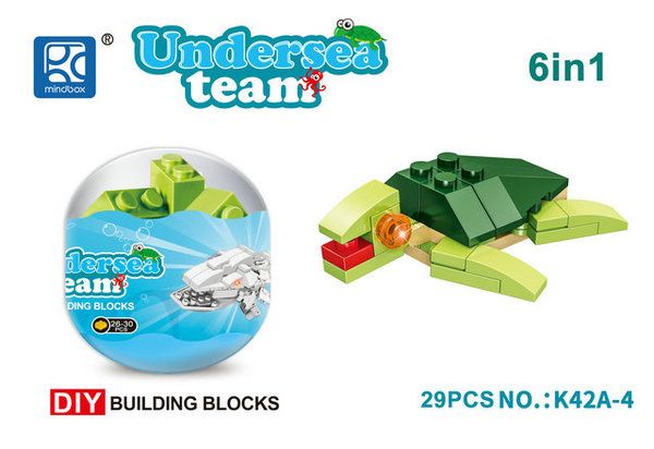 Конструктор MINDBOX в яйце серии Морские обитатели в ассортименте K42A