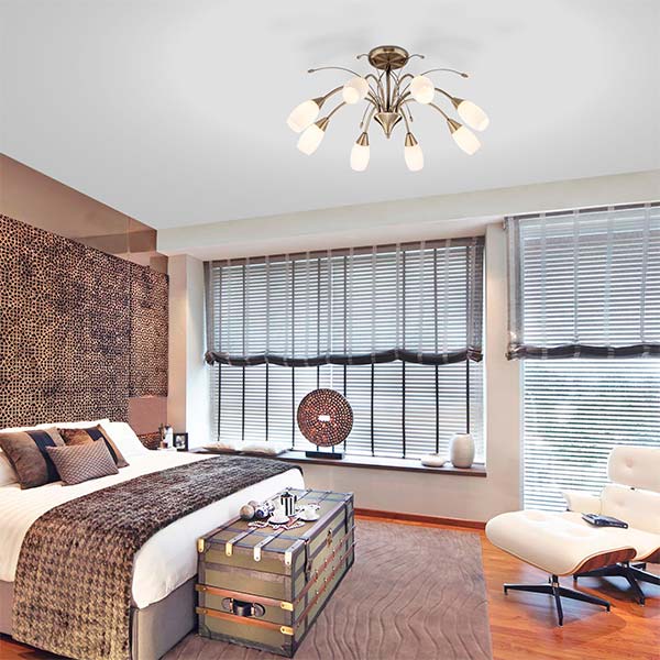 Люстра стельова Strotskis Ginevra 22080/9 9x40 Вт E14 антична бронза 