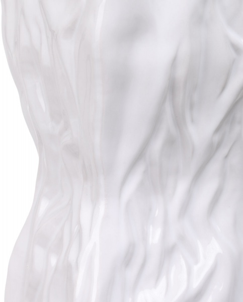 Ваза керамическая белая Squeezed 11,5х28 см