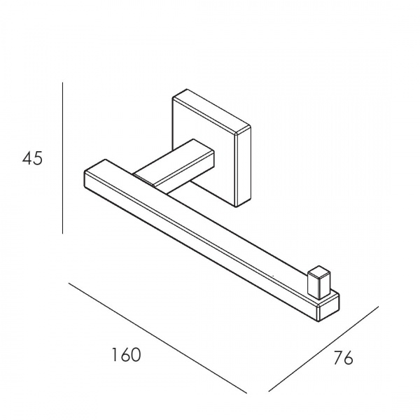 Держатель для туалетной бумаги Imprese Bilovec 141255 хром