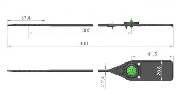 Охоронні пломби Стріла СК 20 шт