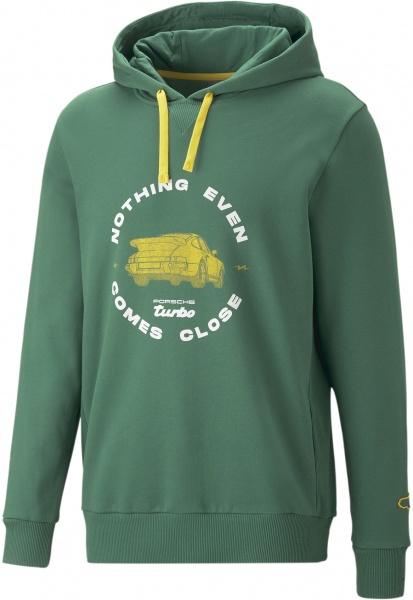 Джемпер Puma PL GRAPHIC HOODIE 53823408 р. M зеленый