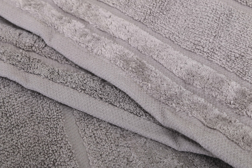 Рушник махровий Tabby 70x140 см світло-сірий La Nuit