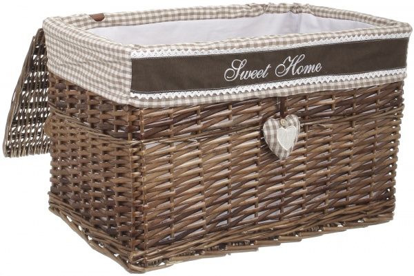 Корзина плетеная с текстилем Tony Bridge Basket детская 60х40х40 см JMA16-10TK-1 