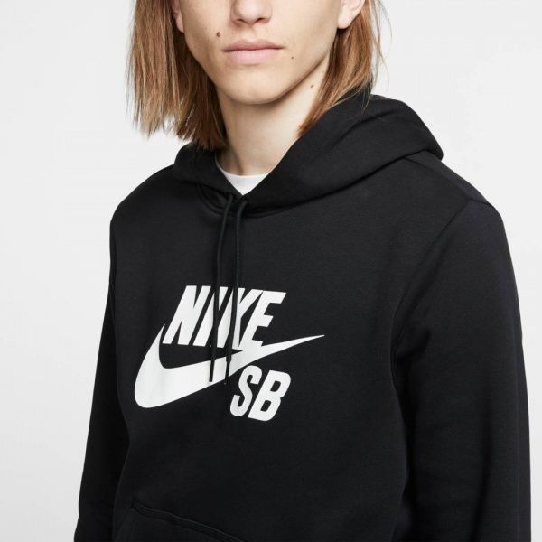Джемпер Nike M NK SB ICON HOODIE PO ESSNL AJ9733-010 р. L чорний