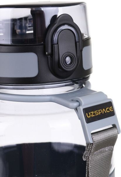 Бутылка для воды Gym 1500 мл серая Uzspace