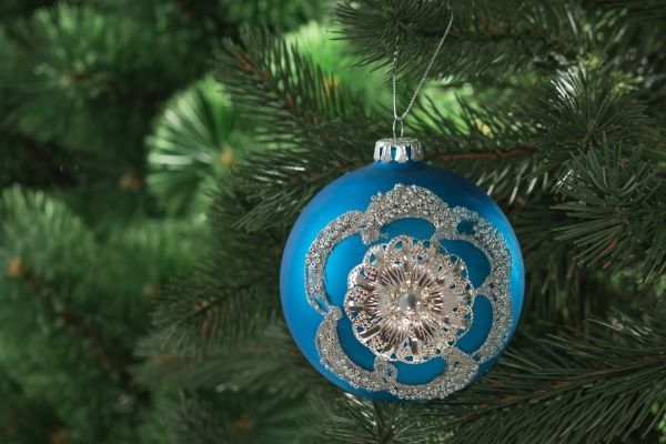 Куля скляна d100 JF151464B-10 синій