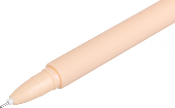 Ручка гелевая оранжевая Киса чернило синее 