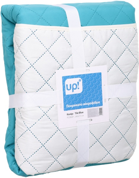 Покривало Tile Blue 240x215 см UP! (Underprice) бірюзовий 
