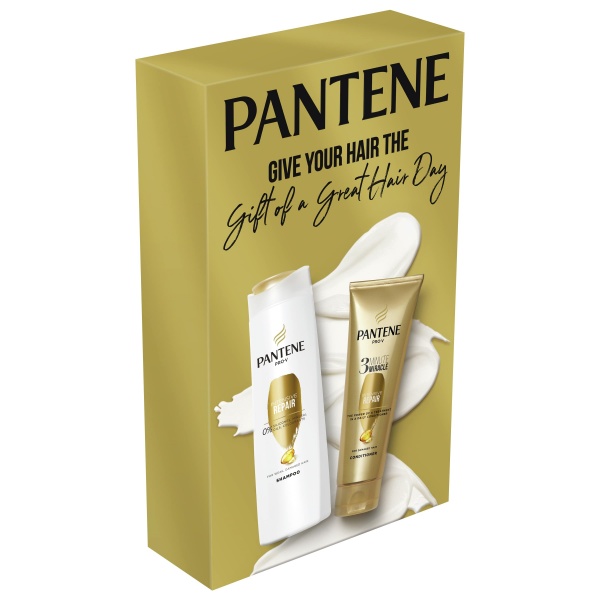 Набор подарочный для женщин Pantene «Интенсивное восстановление»: Шампунь 400 мл + Бальзам для волос 3 MinuteMiracle 200 мл