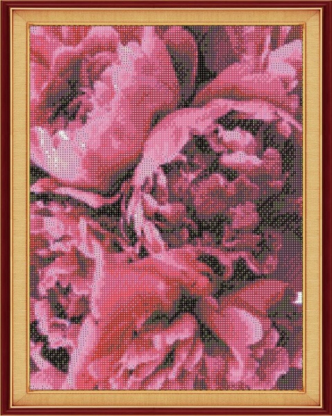 Картина стразами Шикарні півонії 40x50 см на підрамнику 954119 Santi 