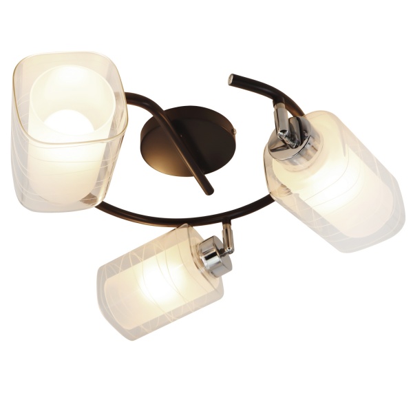 Люстра стельова Victoria Lighting 3x60 Вт E27 венге Oliver/PL3-S 