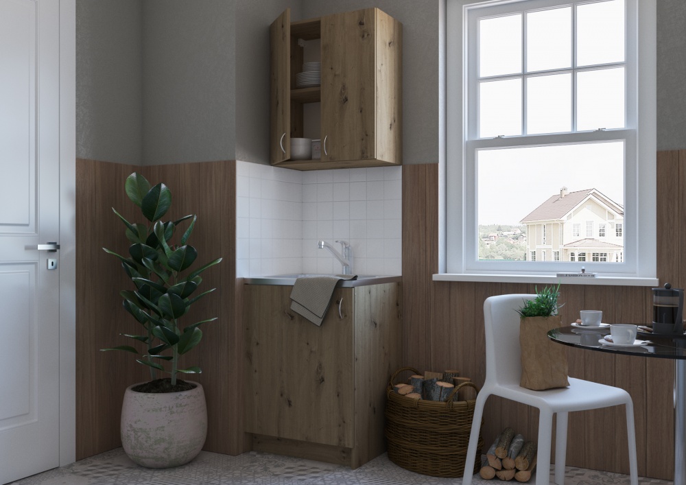 Тумба нижняя Грейд ДК 600x820x448 мм дуб артизан