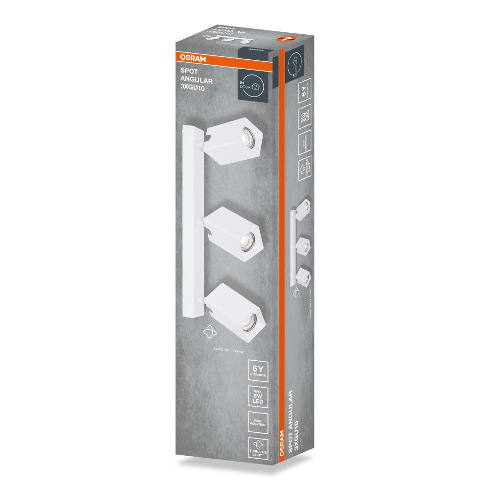 Спот Osram Angular 3xGU10 белый