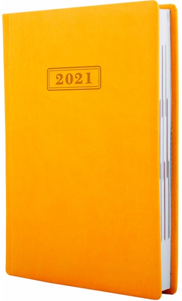 Щоденник датований жовтий лінія Optima Vivella A5 2021 O25230-05