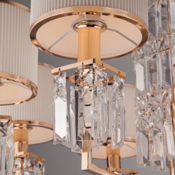 Люстра подвесная Strotskis Zaffiro 10099/8 8x40 Вт E14 золотой 