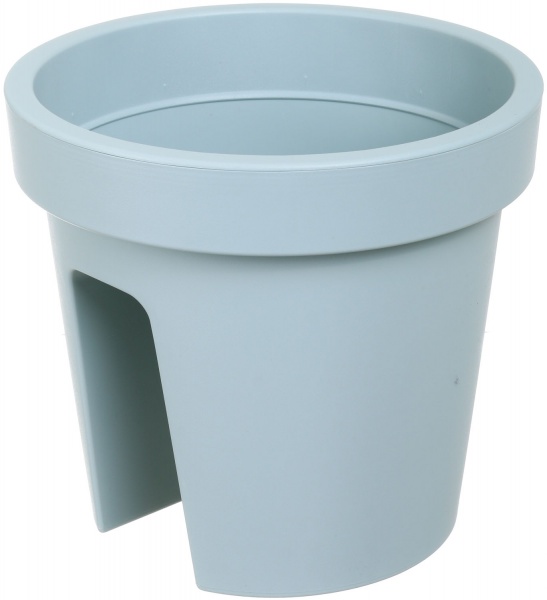 Горшок 28х25 см круглый мятный 