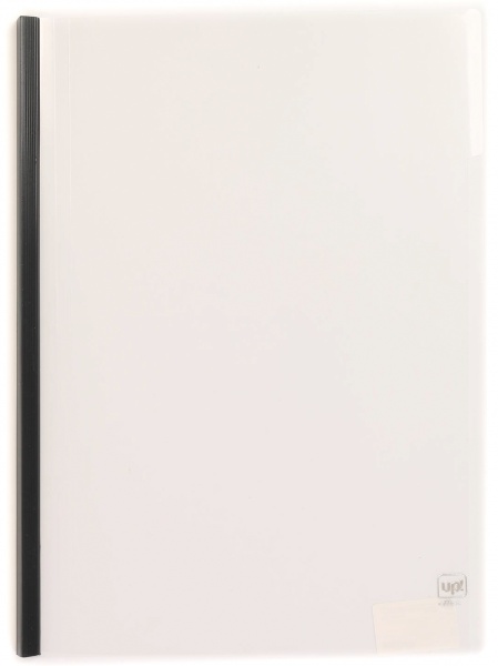 Папка с прижимом А4 пластиковая 65 листов черный UP! (Underprice)