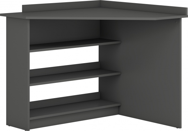 Стол письменный угловой Грейд Эней 900х760х900 мм графит серый 