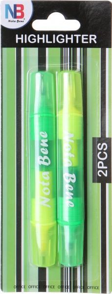 Маркер текстовый Nota Bene Green Maccaron 2 шт. желтый 