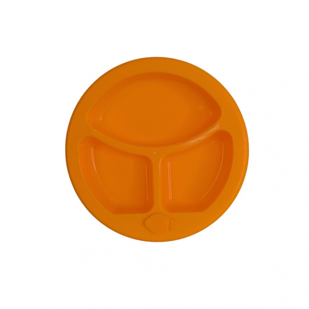 Тарілка секційна Lindo з підігрівом на присосці блакитна (А 51)