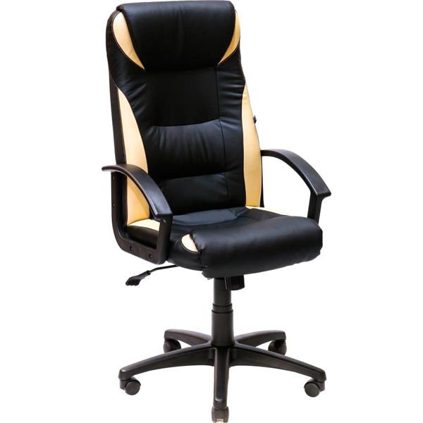 Кресло Nowy Styl Tokyo (Anyfix) (CH) ECO-30 / ECO-01 черно-золотой 