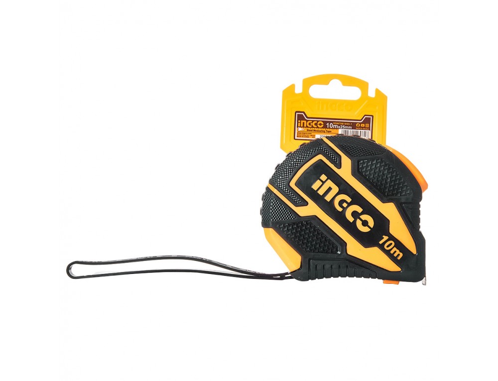 Рулетка INGCO 10 м х 25 мм автостоп HSMT081025-1 10 м x 25 мм