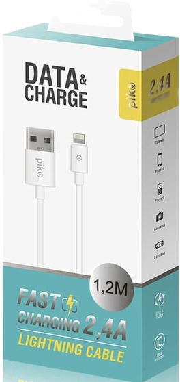 Кабель Piko CB-UL11 USB to Lightning 1,2 м белый (1283126496165)