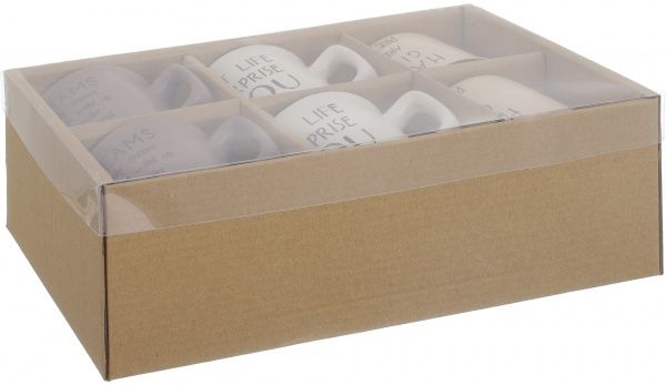 Набор чашек Mood 6 шт. 220 мл