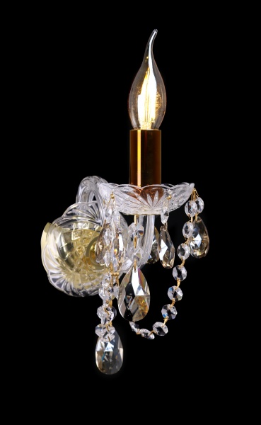 Бра Crystal Life AP801/01-K14GO.CG 1x40 Вт E14 золото 