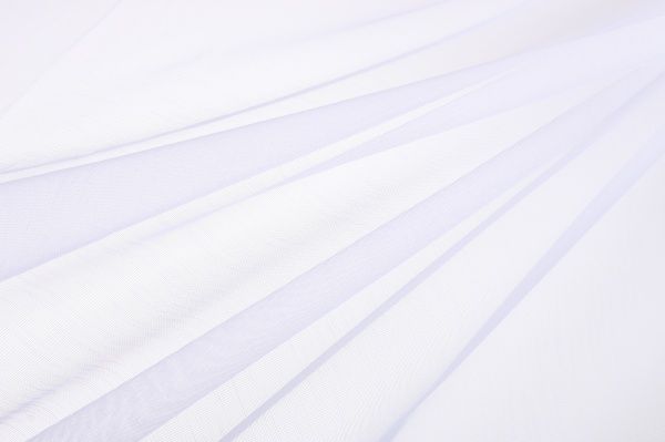 Тканина тюлева сітка-сніжок 300 см біла 