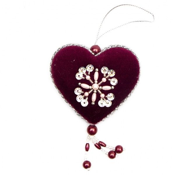 Фигурка декоративная Девилон из ткани с бисером, 3 шт. в ассортименте 8 см 430178