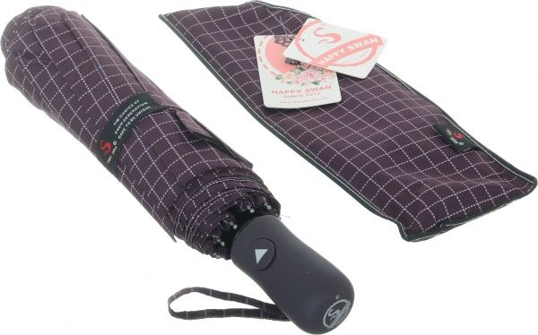 Парасолька Абстракція, складна, автомат Бордо 