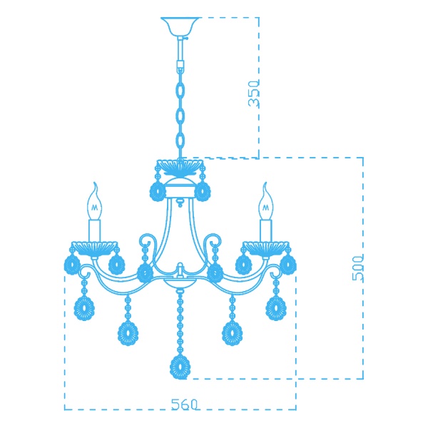 Люстра Victoria Lighting 3x40 Вт E14 хром Astrid/SP3 