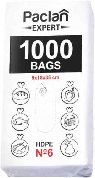 Пакеты фасовочные Paclan №6 1000 шт.