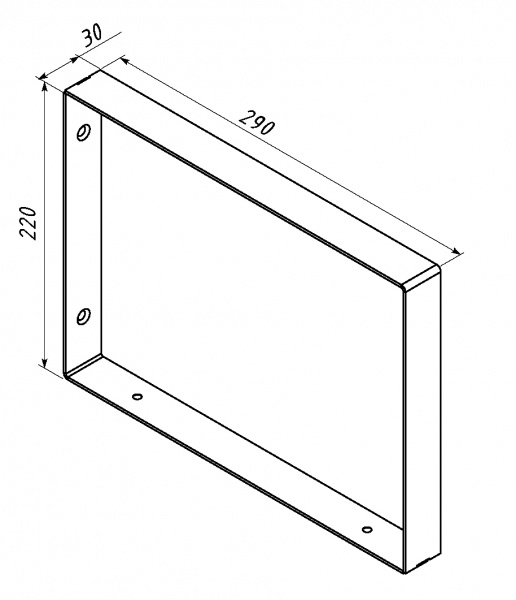 Кронштейн для полок Valore Квадрат Loft SW-S-28