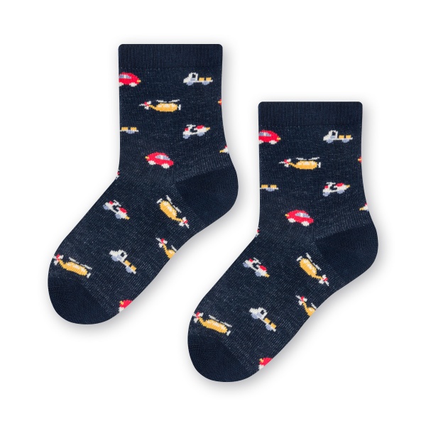 Носки детские для мальчиков Steven 138318 р. 23-25 темно-синий 