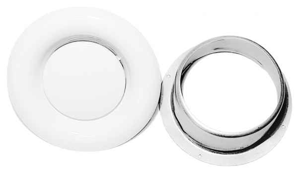 Рамка вентиляційна витяжна (анемостат) EV 150 мм метал білий 