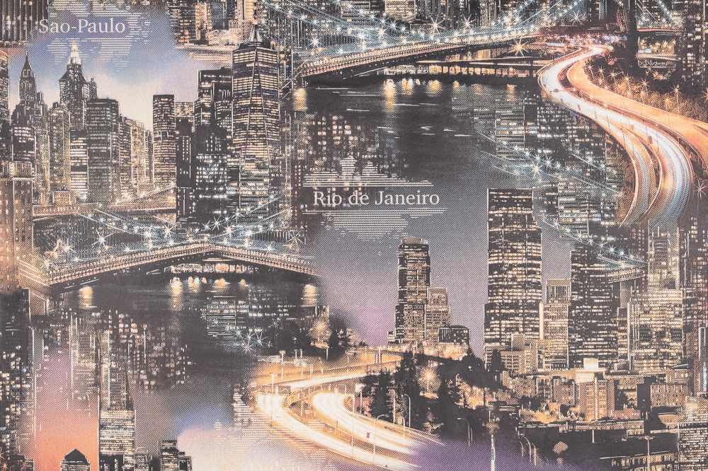 Шпалери паперові Слов'янські шпалери COLORIT Ріо 6600-02 0,53x10,05 м