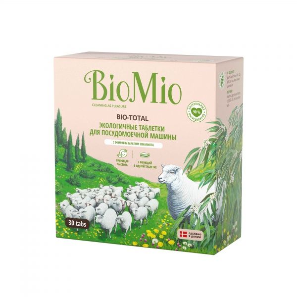 Таблетки для ПММ BioMio с маслом эвкалипта BIO-TOTAL 30 шт.