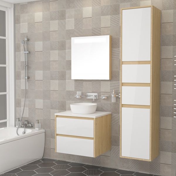 Зеркало Imprese Netka 60x60см M6001Dr дуб 