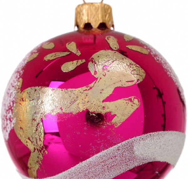 Шар новогодний мульти d 60 мм в ассортименте