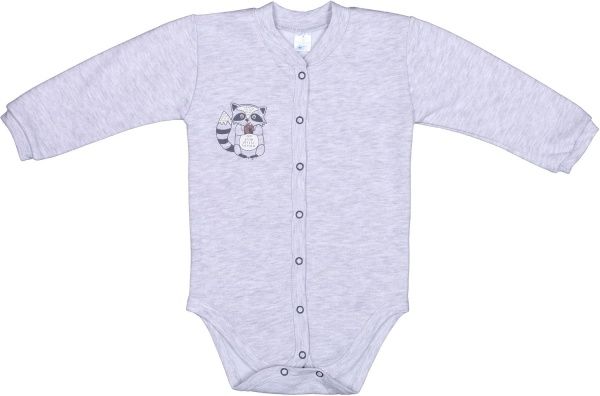 Боді дитяче унісекс Baby Veres Little raccon р.80 сірий 