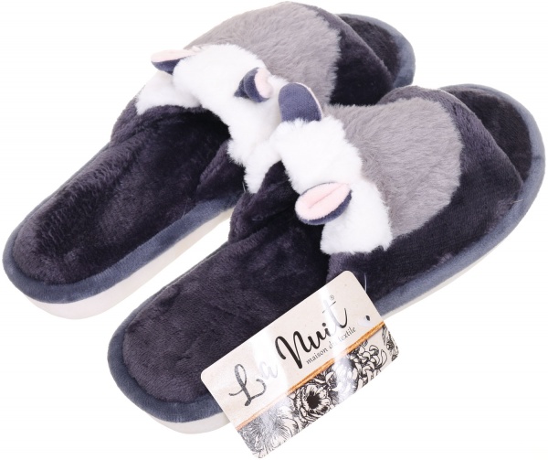 Взуття домашнє La Nuit Зайчики р. 38/39 сірий 