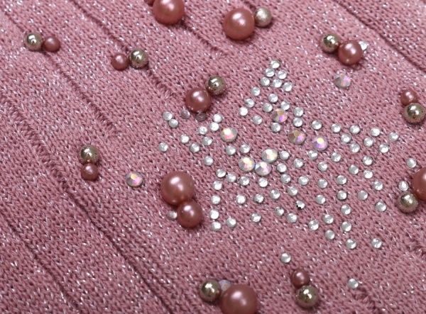 Шапочка детская для девочки Kraft+ 9751 р.50-52 светлая пудра 