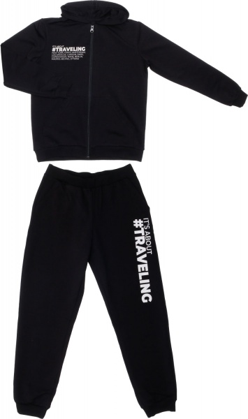 Спортивный костюм для мальчиков Roksana р.152 черный 